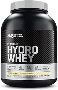 پودر پروتئین Hydrowhey پلاتینیوم Optimum Nutrition (ON)، 30 گرم پروتئین برای حمایت و ریکاوری ماهیچه ها